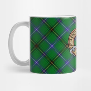 Clan Henderson Crest over Tartan Mug